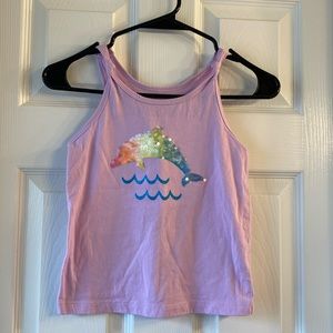 Cat & Jack Girls Sequined Tank - Size (6/6x)